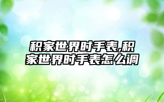 積家世界時手表,積家世界時手表怎么調