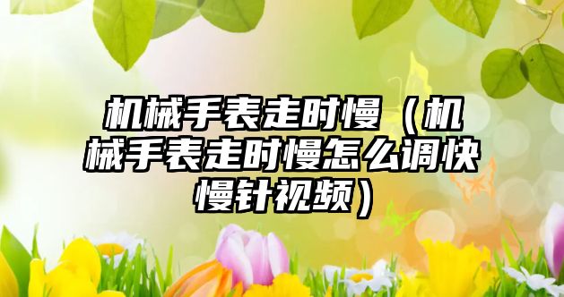 機械手表走時慢（機械手表走時慢怎么調快慢針視頻）