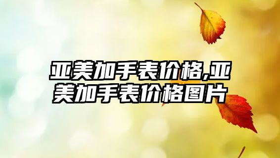 亞美加手表價格,亞美加手表價格圖片