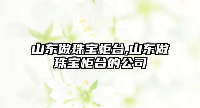 山東做珠寶柜臺,山東做珠寶柜臺的公司