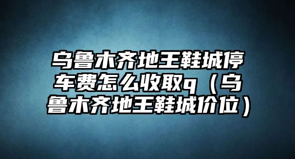 烏魯木齊地王鞋城停車費怎么收取q（烏魯木齊地王鞋城價位）