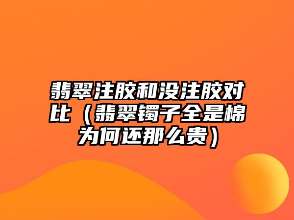 翡翠注膠和沒注膠對比（翡翠鐲子全是棉為何還那么貴）