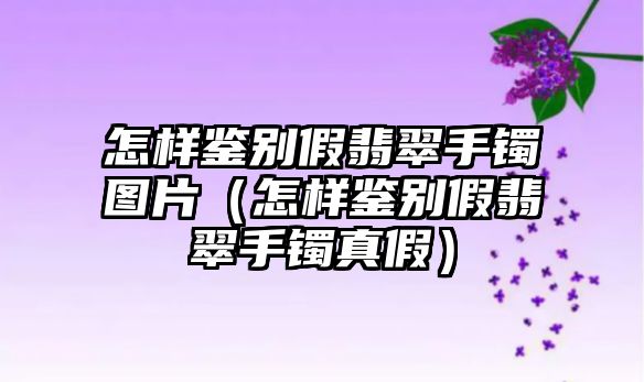 怎樣鑒別假翡翠手鐲圖片（怎樣鑒別假翡翠手鐲真假）