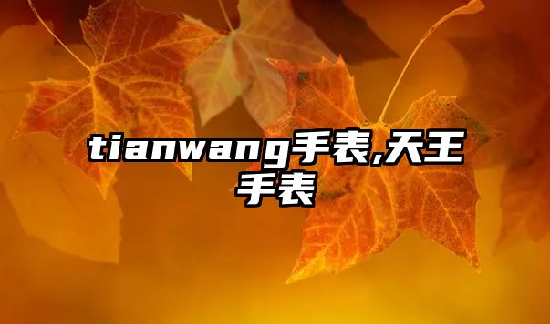 tianwang手表,天王手表