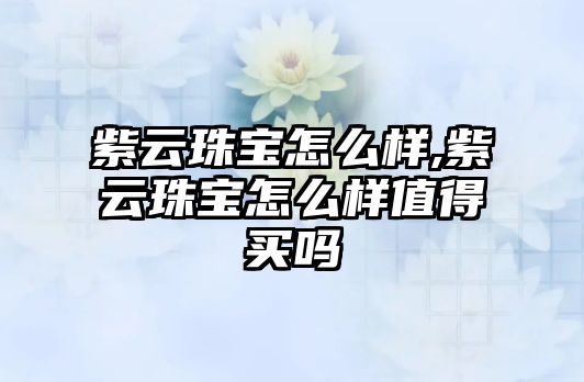 紫云珠寶怎么樣,紫云珠寶怎么樣值得買嗎