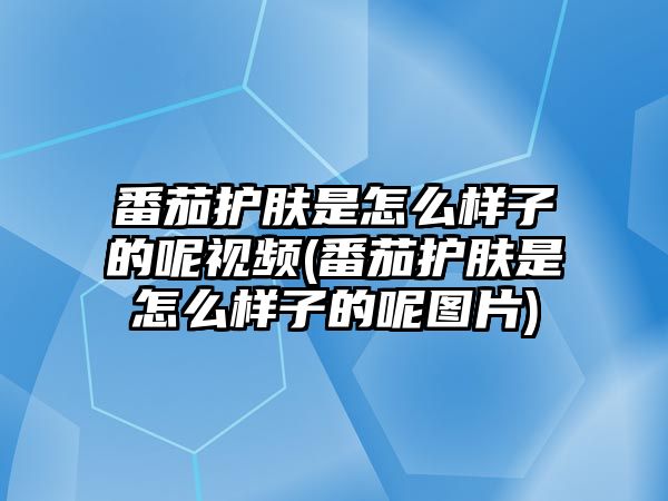 番茄護膚是怎么樣子的呢視頻(番茄護膚是怎么樣子的呢圖片)