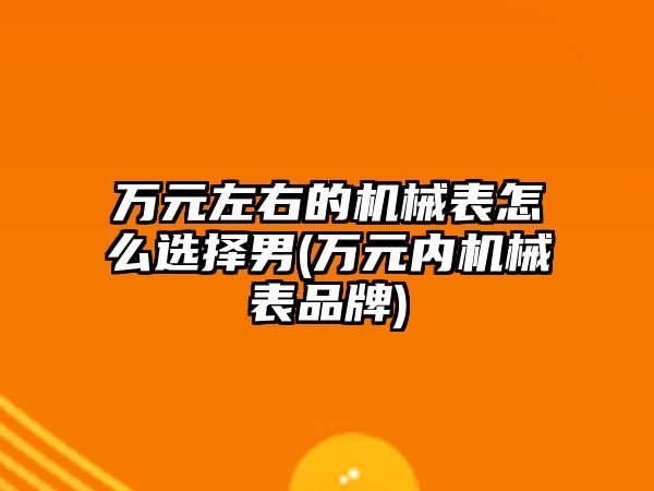 萬元左右的機械表怎么選擇男(萬元內機械表品牌)