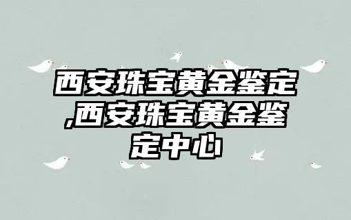 西安珠寶黃金鑒定,西安珠寶黃金鑒定中心