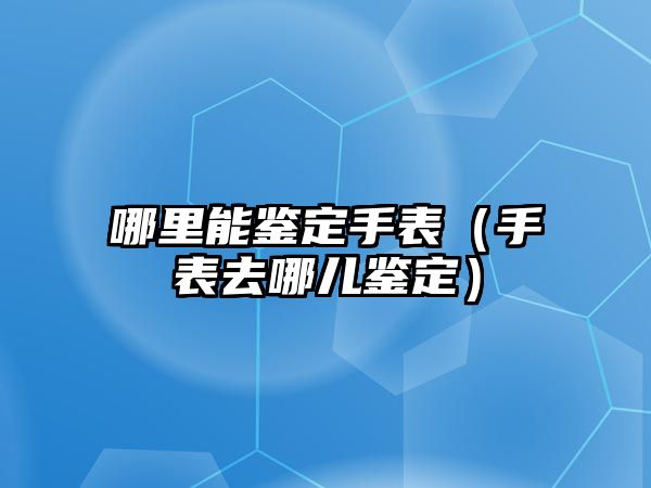 哪里能鑒定手表（手表去哪兒鑒定）