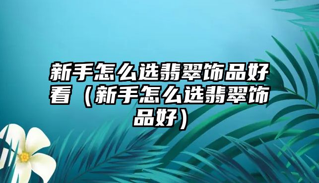 新手怎么選翡翠飾品好看（新手怎么選翡翠飾品好）