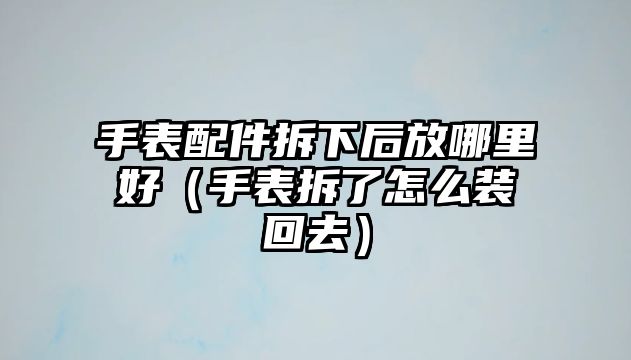 手表配件拆下后放哪里好（手表拆了怎么裝回去）