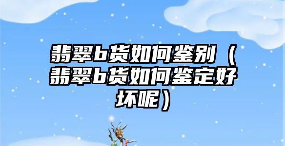 翡翠b貨如何鑒別（翡翠b貨如何鑒定好壞呢）