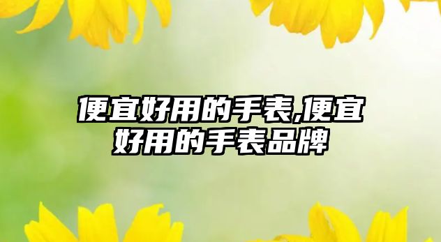 便宜好用的手表,便宜好用的手表品牌