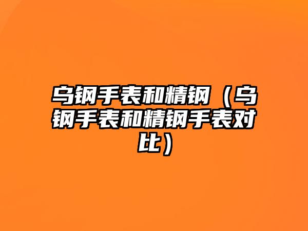 烏鋼手表和精鋼（烏鋼手表和精鋼手表對比）