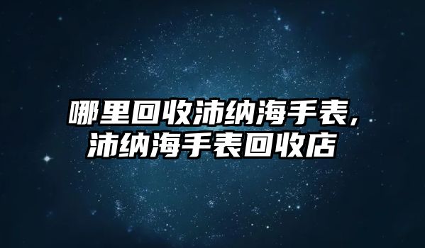 哪里回收沛納海手表,沛納海手表回收店