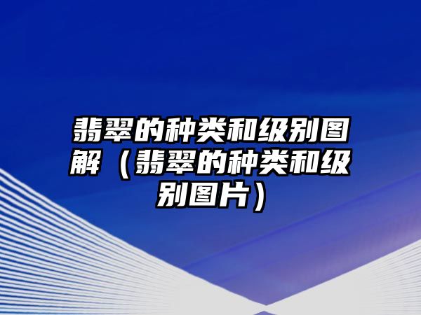 翡翠的種類和級別圖解（翡翠的種類和級別圖片）