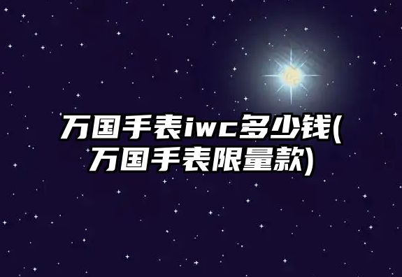 萬國手表iwc多少錢(萬國手表限量款)