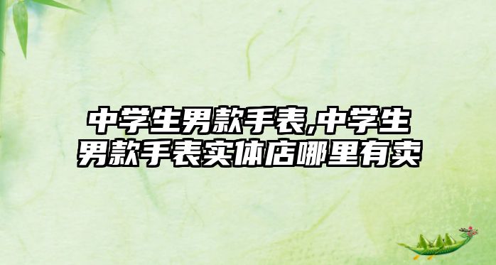 中學(xué)生男款手表,中學(xué)生男款手表實體店哪里有賣