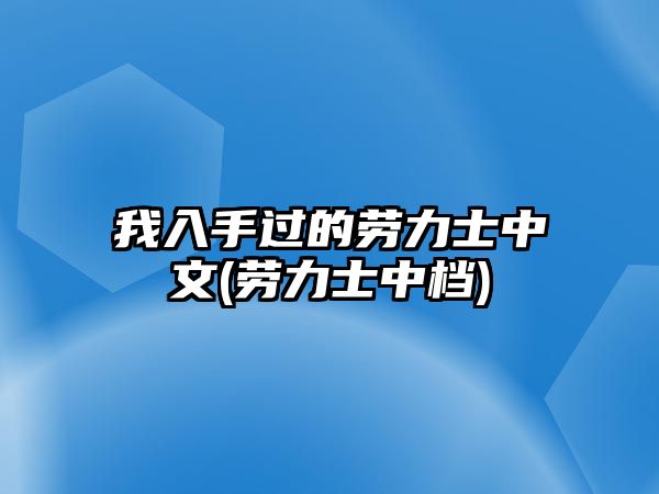 我入手過的勞力士中文(勞力士中檔)