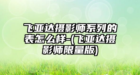 飛亞達攝影師系列的表怎么樣-(飛亞達攝影師限量版)