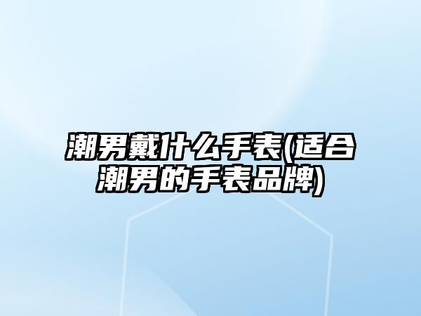 潮男戴什么手表(適合潮男的手表品牌)