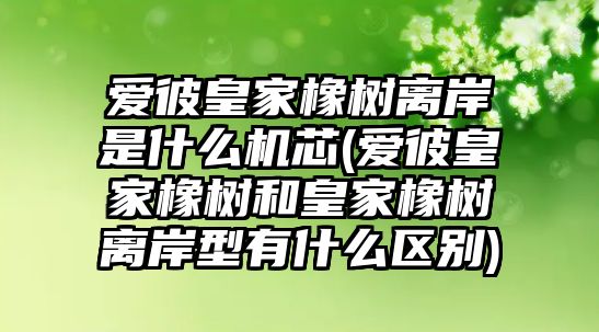 愛彼皇家橡樹離岸是什么機芯(愛彼皇家橡樹和皇家橡樹離岸型有什么區別)