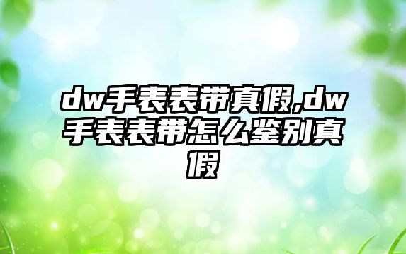 dw手表表帶真假,dw手表表帶怎么鑒別真假