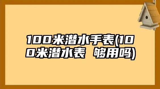 100米潛水手表(100米潛水表 夠用嗎)