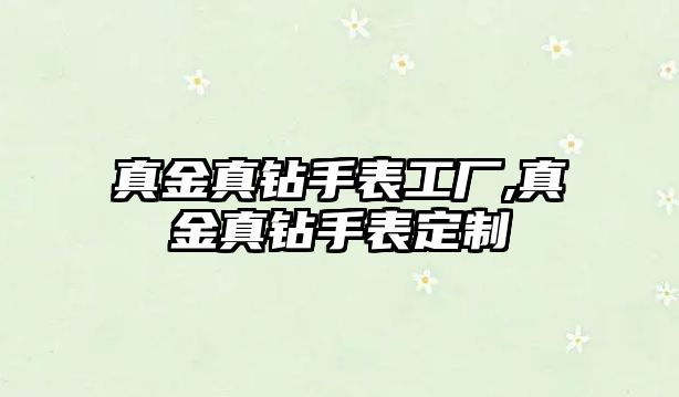 真金真鉆手表工廠,真金真鉆手表定制