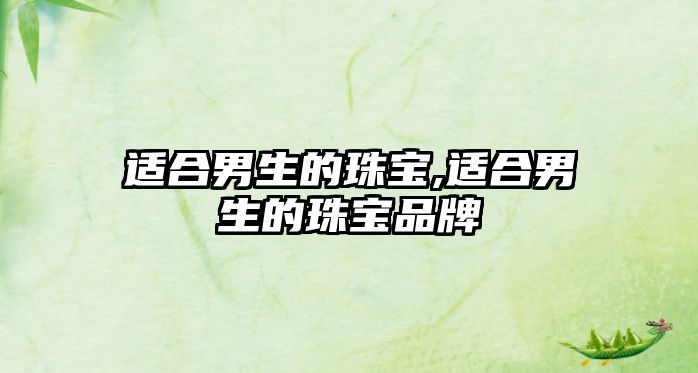 適合男生的珠寶,適合男生的珠寶品牌