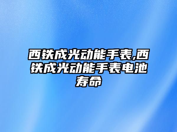 西鐵成光動能手表,西鐵成光動能手表電池壽命