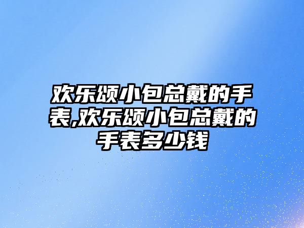 歡樂頌小包總戴的手表,歡樂頌小包總戴的手表多少錢